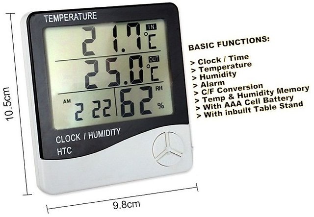 Buy TARGET PLUS- Hygro Thermometer Monitor Room Temperature, Humidity ...