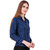 Vivient Women Blue Black Check Printed Cotton Shirt