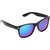 Adam Jones Men Blue Mirrored Wayfarer Sunglasses