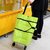 Protable Shopping Trolley Bag with Wheels Foldable Cart Rolling Grocery 2 in 1  Multi Color