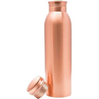 Garg Shop Copper 100 Pure Lacquer Copper Bottle-1000Ml, Leak Proof Joint Free For Health Benefits