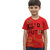 Neeba Regular Fit Red T-Shirt For Kid's
