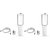 Intenzo White Hand  Spray Hand Shower  with 1.5mtr ABS Shower Tube and Wall Hook-(Pack of 2)
