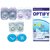 Optify Aqua-Voilet-Green Monthly Color Contact Lens Zero Power Pack of 3