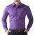 Vixeen Full Sleeve slim Fit Plain Formal Shirt for Man,Casual Shirts,100 Cotton Shirts,Plain Shirts Cotton, Purple