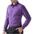 Vixeen Full Sleeve slim Fit Plain Formal Shirt for Man,Casual Shirts,100 Cotton Shirts,Plain Shirts Cotton, Purple