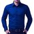 Vixeen Full Sleeve slim Fit Plain Formal Shirt for Man,Casual Shirts,100 Cotton Shirts,Plain Shirts Cotton, Blue