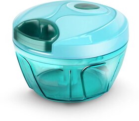 Easy Pull Multicolor Plastic Vegetable Chopper (Assorted Color).