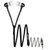 zipper earphones with metal finish