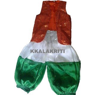 TIRANGA FANCY DRESS COSTUME FOR KIDS/INDEPENDENCE DAY/REPUBLIC DAY/PATRIOTIC THEME
