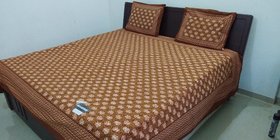 Badmer Print 100 cotton king size double bedsheet with 2 Pillow cover