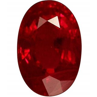 CEYLONMINE Red 6.25 Ratti Ruby/Manik Lab Certified Natural Gemstone for Astrological Purpose for Men and Women.
