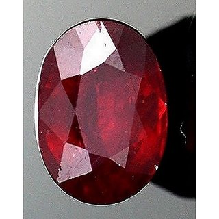 CEYLONMINE Red 5.25 Ratti Ruby/Manik Lab Certified Natural Gemstone for Astrological Purpose for Men and Women.