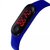 FARP Digital led watch band type blue colour mens and boys watch