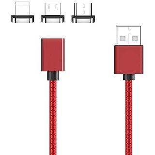 Buy Techvik Multicolor 3 in 1 Micro USB Android V8,Type C And 8 Pin ...