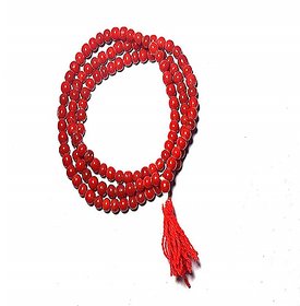 Ceylonmine Coral Mala Natural Beads Mala Moonga Munga Mala