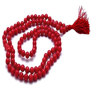 Ceylonmine Coral Mala Natural Beads Mala Moonga Munga Mala
