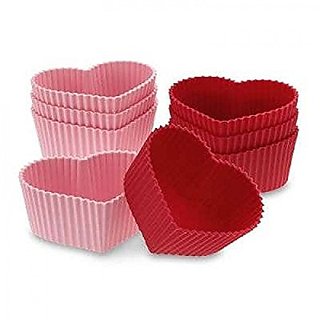 Skywalk Muffin Cupcake Mould Heart 6 piece