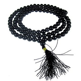 Sani Dosh Nivaran Black Agate Hakik Mala By Ceylonmine